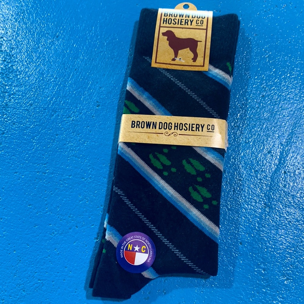 Brown Dog mens socks Buckhill navy Made in USA